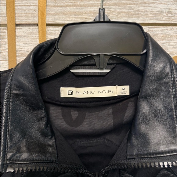 NWT Blanc Noir Black Moto Jacket - Picture 10 of 12